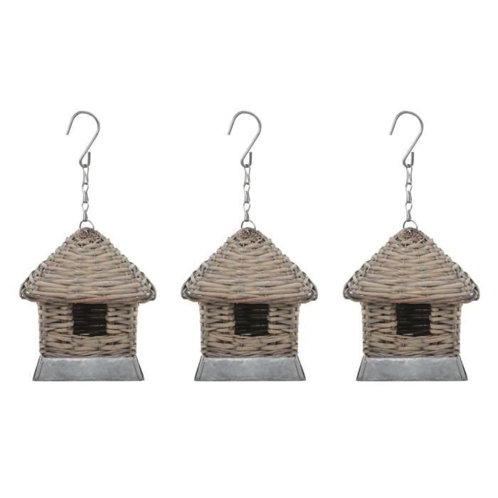 Nichoir 3 pcs Osier -PAI