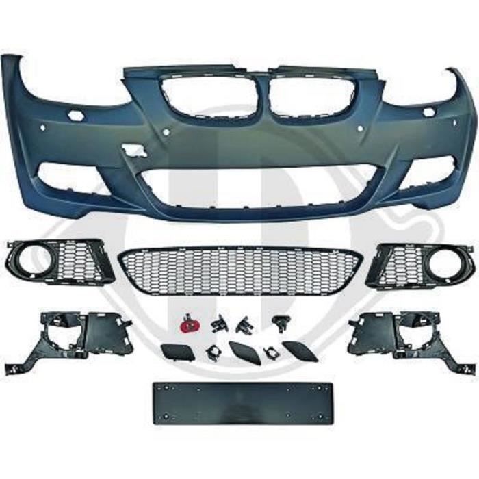PARE CHOC AVANT PACK M SPORT DESIGN BMW SERIE 3 E92 ET E93 PHASE 1 DE 2006 A 03/2010 AVEC TROUS PDC