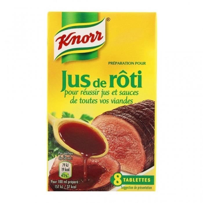 Knorr Préparation pour Jus de Rôti par 8 Tablettes 72g (lot de 6)
