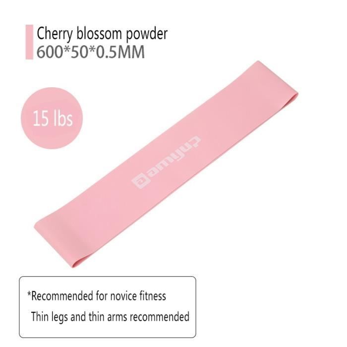 Accessoires Fitness - Musculation,Accessoires de Yoga 10 Lbs 50 lb ceinture élastique anneau élastique - Type Cherry blossom pink