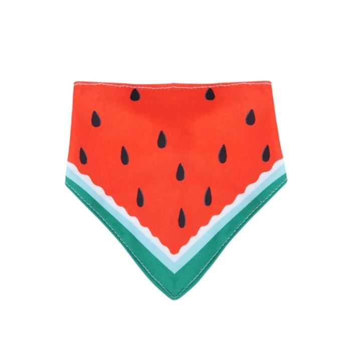 Collier bandana,Bavoir imperméable pour chien chat mignon Écharpe ajustable pour chien chat, écharpe de chef- Type Rouge-S