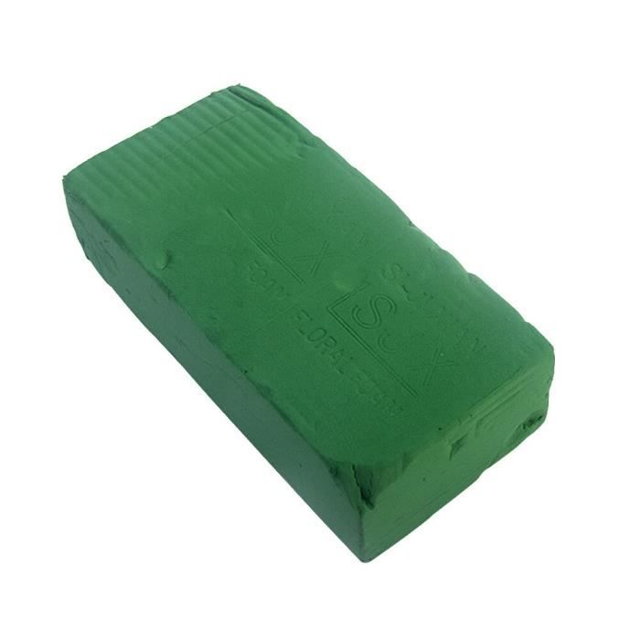 Pour les briques de mousse d'agencement de fleurs fraîches affichent le fleuriste Floral bricolage vert