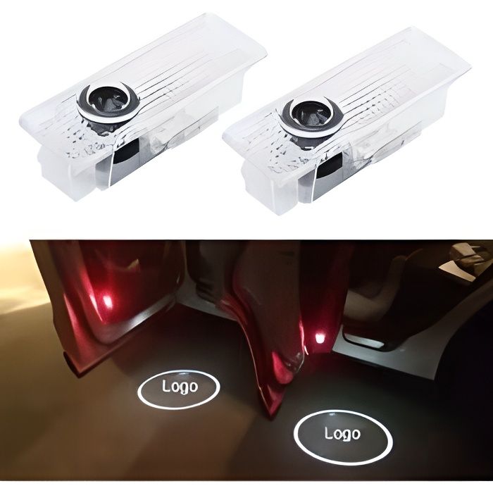 2 Pièces LED Porte De Voiture Bienvenue Logo Marque De Voiture 3D Ombre Lumière pour 2015 Version BMW Mini F56 LBQ26