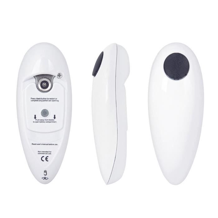 Tire-Bouchon,Ouvre bouteille électrique automatique de bidon, pratique, avec un seul contact, mains libres, coffre - Type WHITE #A