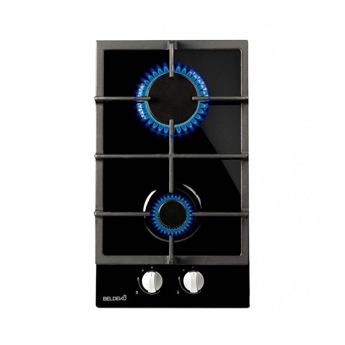 Plaque De Cuisson 2 ZONES / VERRE NOIR - BELDEKO - GAZ BOUTEILLE - 4000W