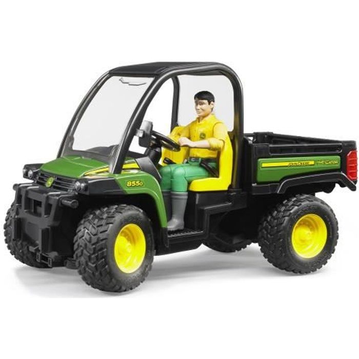 BRUDER - Véhicule tout terrain JOHN DEERE Gator XUV855D, figurine - 22,6 cm