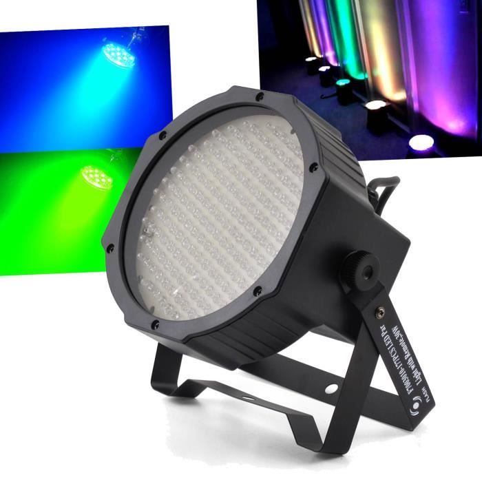 Projecteur FLASH à LEDs PAR 56 à 177 Diodes RGB avec DMX F7003000