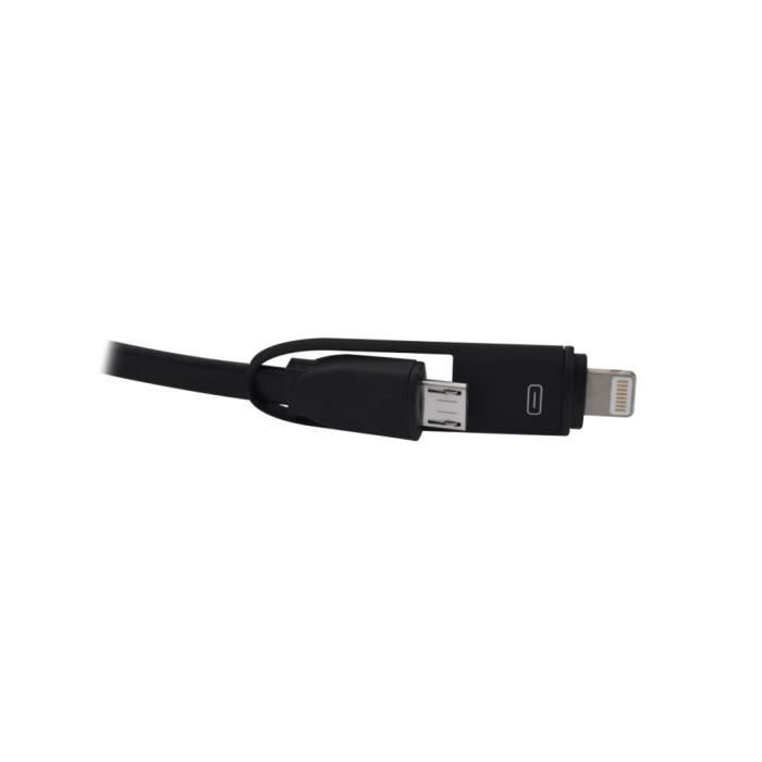 HedenCâble de rechargement rétractable 2 en 1 - 1 port USB NC