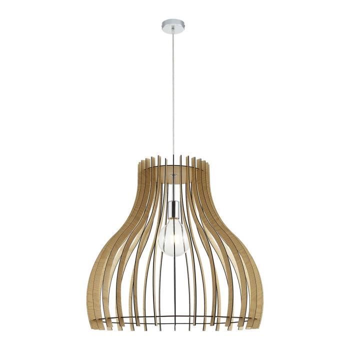 LUMINAIRE D&apos Lampadaire LED VORTEX en métal effet bois Laurie Lumière