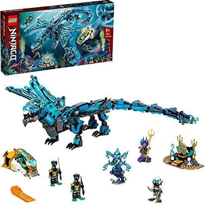 LEGO 71754 Ninjago Le Dragon de l’Eau – Jeu de Construction Ninja pour Enfants de 9 Ans et Plus