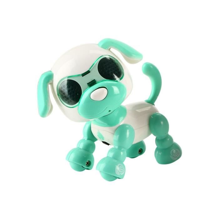 Robot Jouet Chien interactif Cadeaux d'anniversaire Cadeau de Noël jouet pour les enfants-vert
