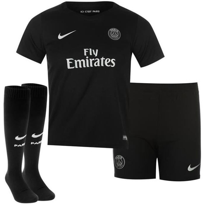 Mini-Kit Enfant Saison 2015/2016 PSG Paris Saint Germain Noir Third