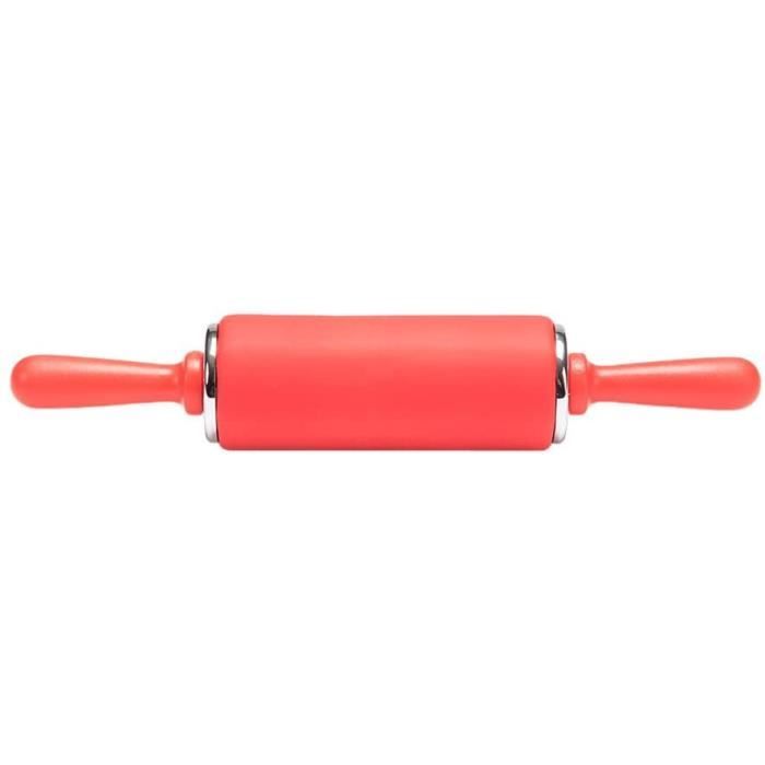 Patisse mini rouleau à pâtisserie junior 24 x 5 cm silicone rouge