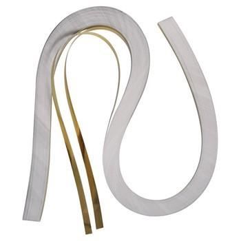 Set de 100 bandelettes papier pour Quilling en Or brillant, 6 mm x 53 cm - Unique