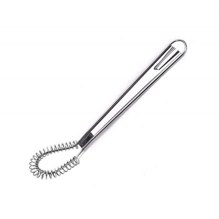 Mancooy 1pc Fouet à Spirale en INOX Cuillère Magique Fouet Mèche en Spirale Professional Mini Fouet Anti Adhésif (A,