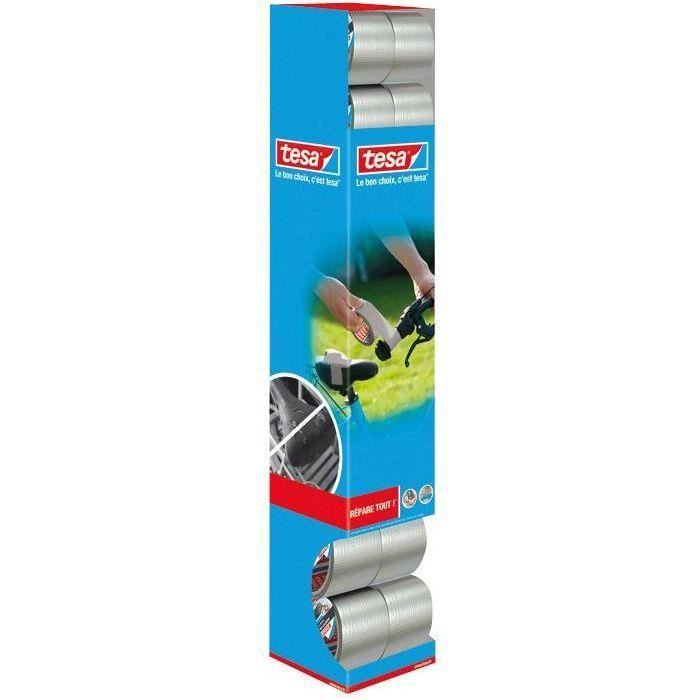 Goulotte réparation 12 rouleaux DIY gris