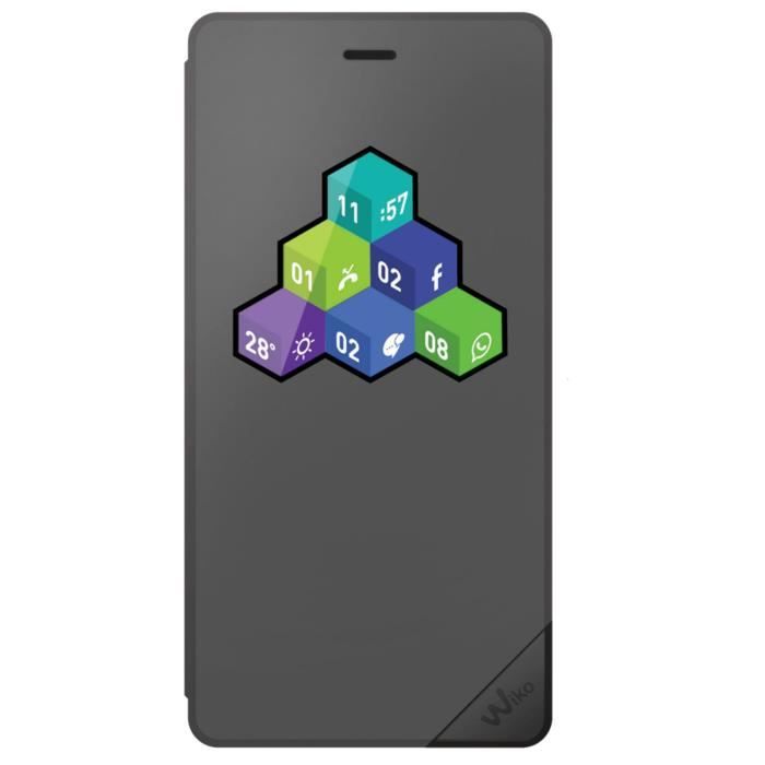Wiko Folio Wicube Tommy Gris Anthracite