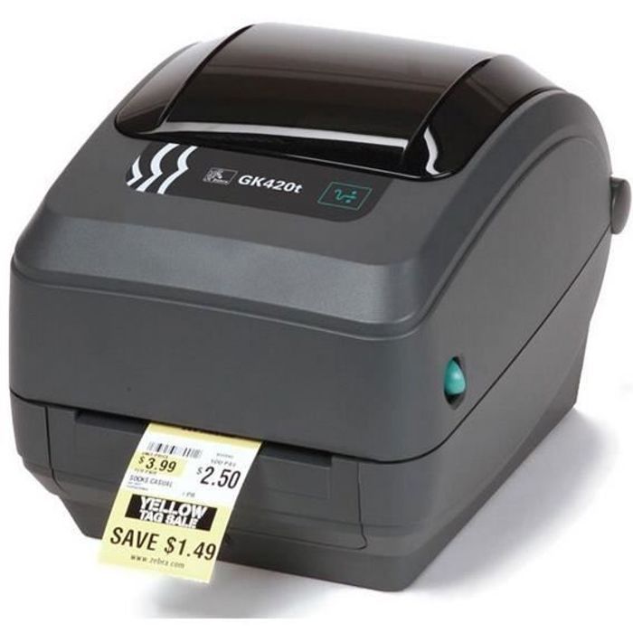 Zebra GK420d, Thermique directe, 203 x 203 DPI, 127 mm-sec, Avec fil, 8 Mo, 4 Mo