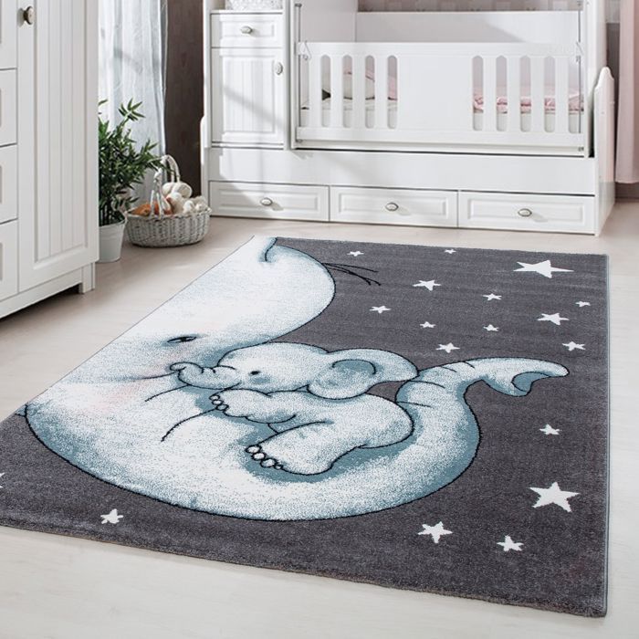 Tapis Enfant 3D Motif Girafe - 120 Cm Round - Doux Et Facile à Nettoyer Pour Chambre D'Enfant