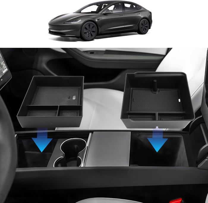 Boîte de rangement pour Tesla Model 3 et Model Y (2021, 2022, 2023
