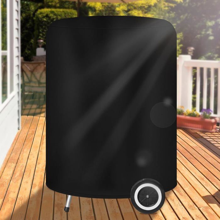 Housse De Protection Pour Barbecue Gaz - Imperméable, Anti-UV Et Résistante - Taille Maxi 145x61x117 Cm - Avec Cordon De Serrage