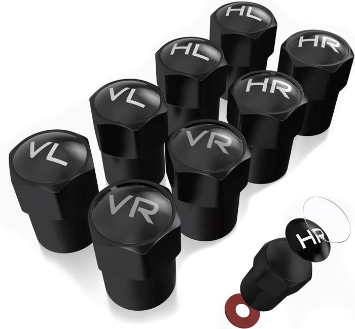 New 8X Bouchons De Valve En Plastique ABS Voiture Pour Le Marquage