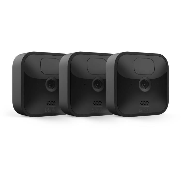 Caméra de surveillance RING Blink Outdoor Extérieure Système à 3 caméras HD Vision nocturne infrarouge