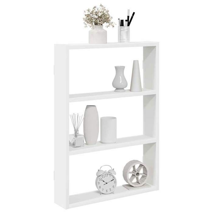 vidaXL Étagère murale blanc 43x9x60 cm bois dingénierie 860049