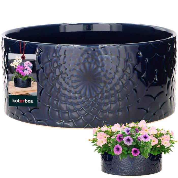 Pot De Fleur-pot Rond Pour Intérieur Et Extérieur, Plastique, Résistant