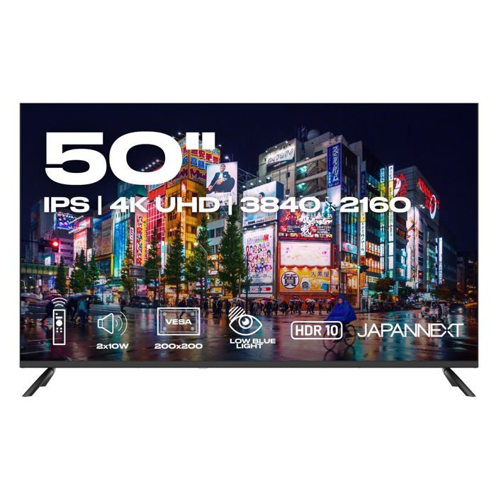 Ecran PC Grand Format JAPANNEXT 50 IPS 4K UHD 3840x2160 JN i50U - vue 1