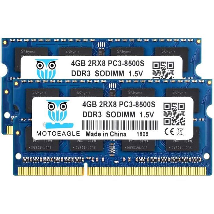 Ddr3 4go Mémoire RAM DDR3 SODIMM Pour Portable Hynix - 1333MHz (PC3-10600), Modules De 2GB, 4GB Ou 8GB Cartouche Hp 343 Ddr3 4go Mémoire RAM DDR3 SODIMM Pour Portable Hynix - 1333MHz (PC3-10600), Modules De 2GB, 4GB Ou 8GB Cartouche Hp 343