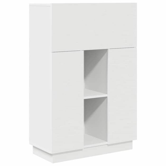 [6153279]Bureau à domicile Table dordinateur1 PERSONNE Blanc 715x315x1065cm Bois dingénieriePoids:28.1 Kg