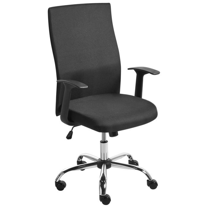 Chaise de bureau ZUNO Tissu Noir