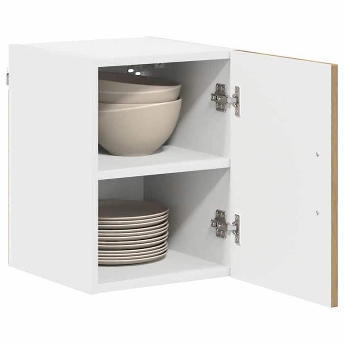 Hot Sale®Armoire de cuisine Kalmar (2 pcs) Armoire/Vitrine/Placard - SOLOMON - meuble de cuisine - Fixation sur pied - Chêne artisan