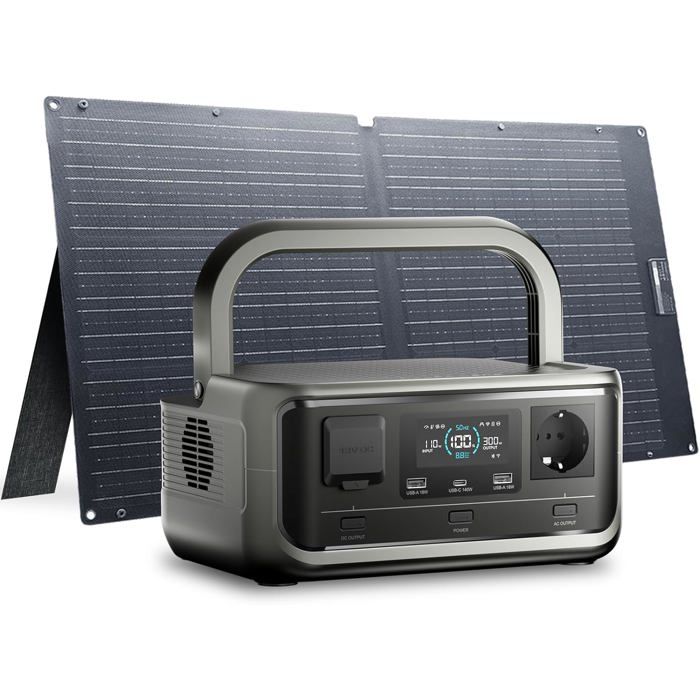 Générateur solaire - ALLPOWERS - VOLIX P300 - 256Wh LiFePO4 - 300W - Recharge 1h (USB-C PD 100W) Générateur solaire - ALLPOWERS - VOLIX P300 - 256Wh LiFePO4 - 300W - Recharge 1h (USB-C PD 100W)