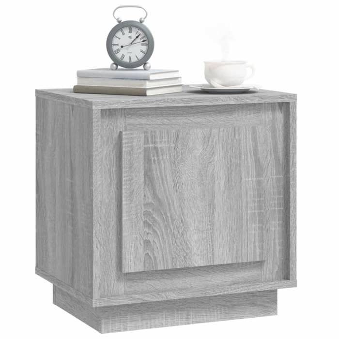 Gris Table de chevet(1 PC)- NGM - Cabinet de Lit/armoire de chevet - sonoma gris 44x35x45cm bois dingénierie T114108