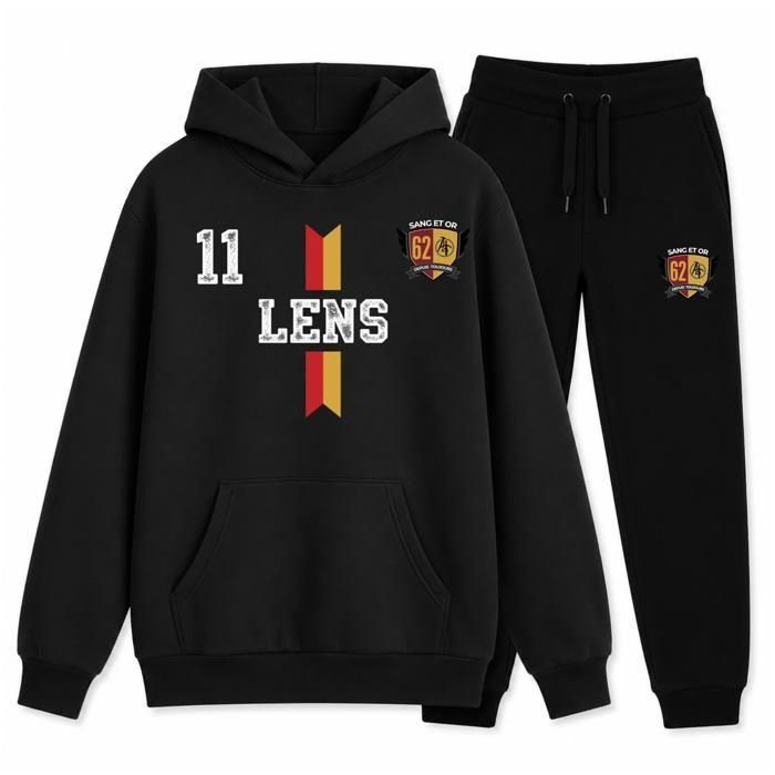 Jogging Enfant style Lens - Look Foot Supporter du Nord - noir - - Noir