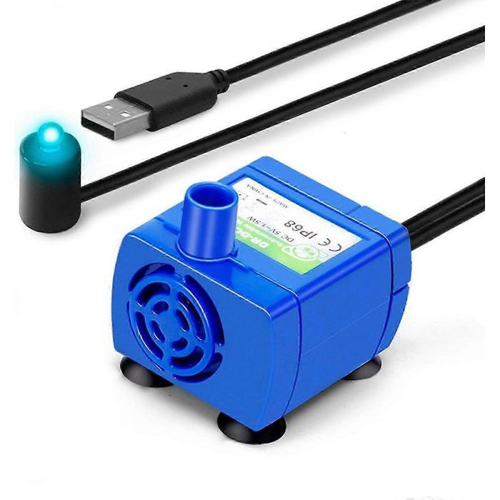 Pompe pour fontaine à eau pour animaux rechargeable par USB