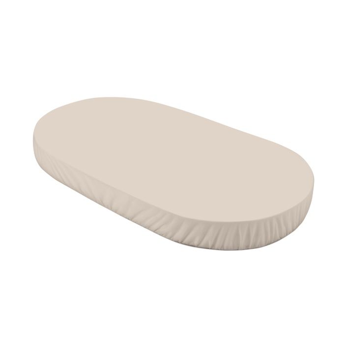 Waldin Drap housse Grand Lit Bébé Ovale 7en1 Jersey Coton Beige Waldin Drap housse Grand Lit Bébé Ovale 7en1 Jersey Coton Beige