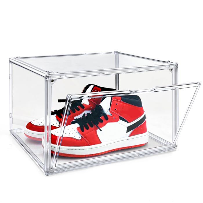Boîte stockage chaussures acrylique transparente affichage taille 47 sneakers VITDIPY