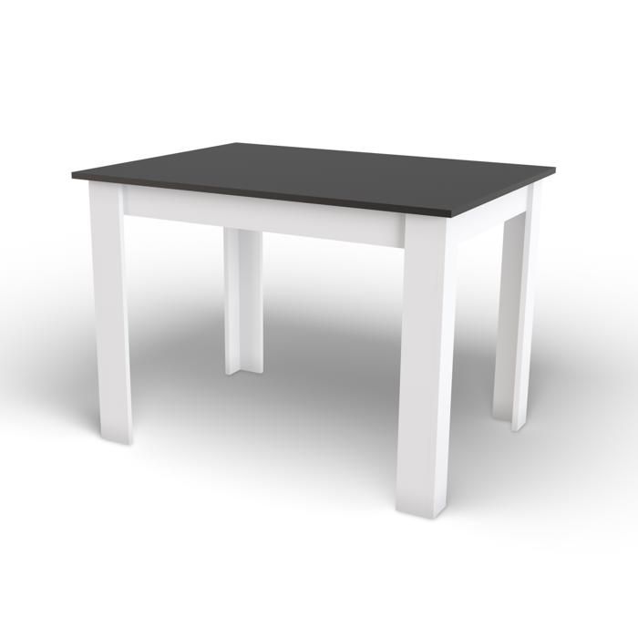 Table à manger NP moderne bicolore noir et blanc - Réf. VK8681847478188