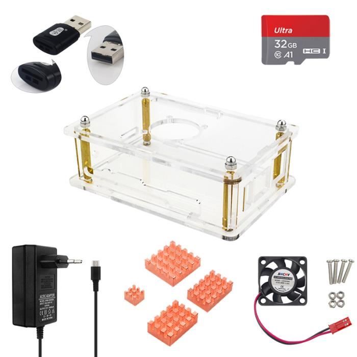 Boîtier acrylique Raspberry Pi RBCASEP401, protection idéale Boîtier acrylique Raspberry Pi RBCASEP401, protection idéale