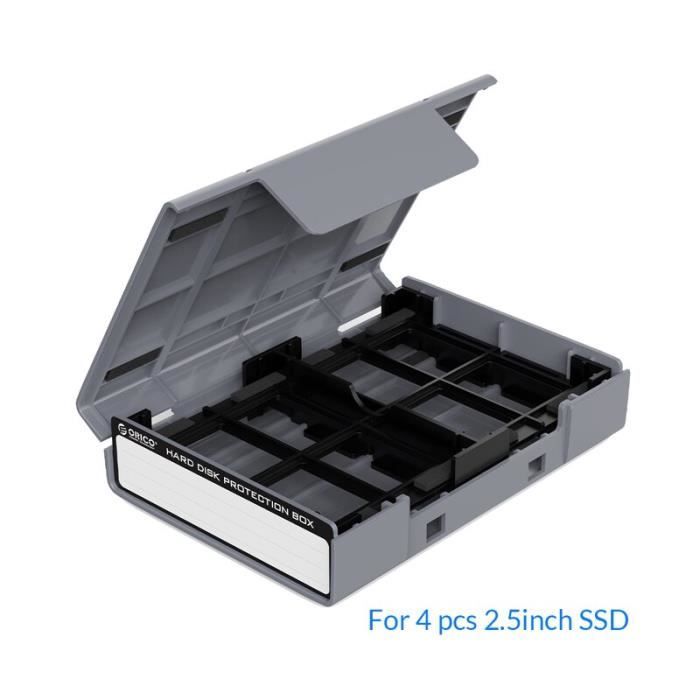 Boîte De Rangement Pour Disque Dur 3,5" Avec 10 Baies - Pour Disques Durs De 3,5" - Double (noir