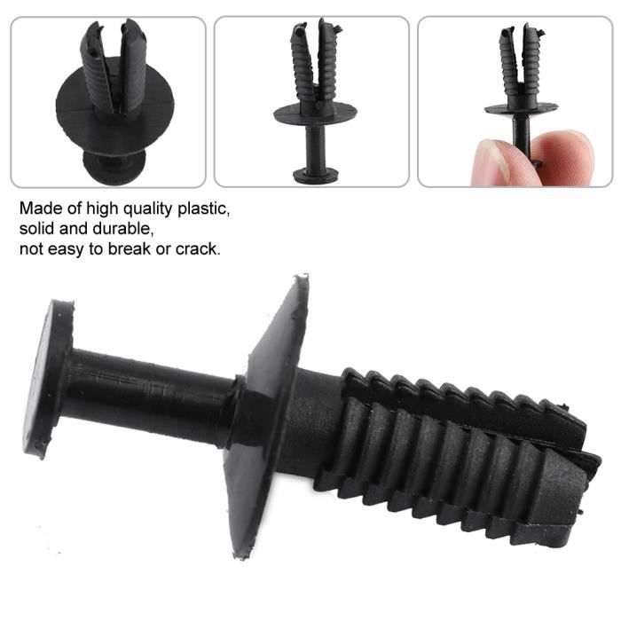 ECSiNG Lot de 30 Clips de Fixation de Pare-Chocs MU488006 compatibles avec Mitsubishi Eclipse/Eclipse Cross/Endeavor/Galant Fender Liner Push Type Clip de Fixation