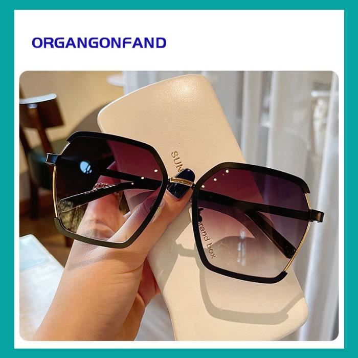 Lunettes de soleil femme new fashion premium sense ins lunettes de soleil anti uv Degrade en gris Achat Vente lunettes de soleil Femme Bebe Cdiscount