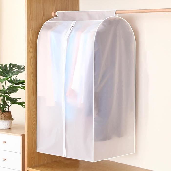 Lot De 10 Housses Transparentes Pour Vêtements - Protection Anti-mites Et Respirante - Neuf