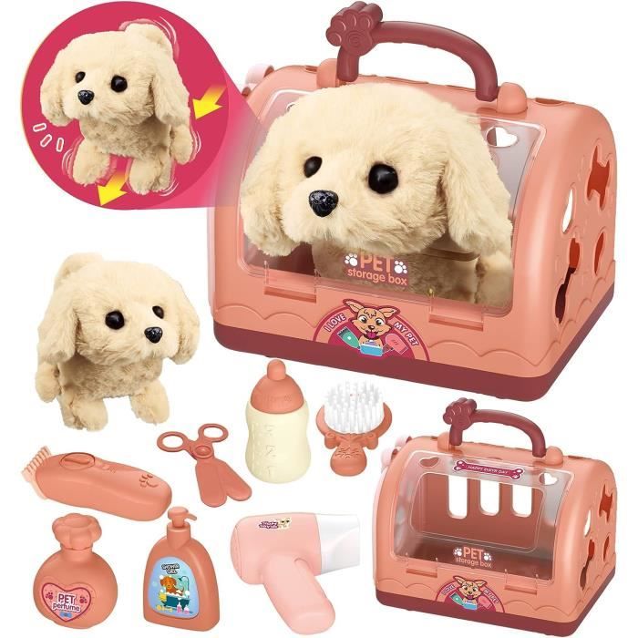 Robot Chien Jouet Enfant Veterinaire Enfant Jouets Kit Toilettage Du Chien  Interactif 12 Pcs Malette Docteur Électrique Pelu[u893] - Cdiscount