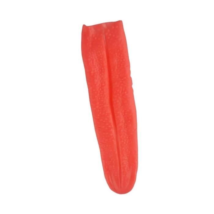 2 Fausses Langues Réalistes En élastomère - Pour Farces, Déguisements Halloween, Accessoire Comique Rouge