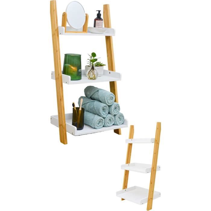 Étagère En Bambou Pliable 7 étages - Organisateur Pour Chaussures, Salle De Bain, Cuisine (dépliable Sans Montage)