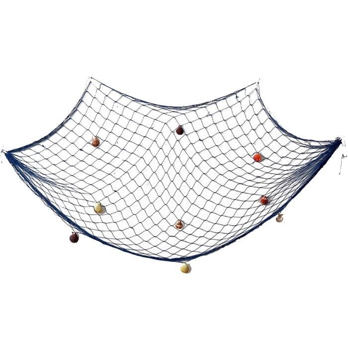 Filet De Peche Décoratif 1m X 2m Filet Peche Deco Avec Coquilles